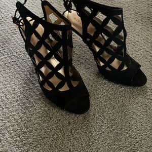 Black Cutout Women's Heels